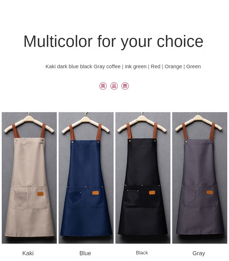 Sleeveless Waterproof Canvas Bib Apron 4