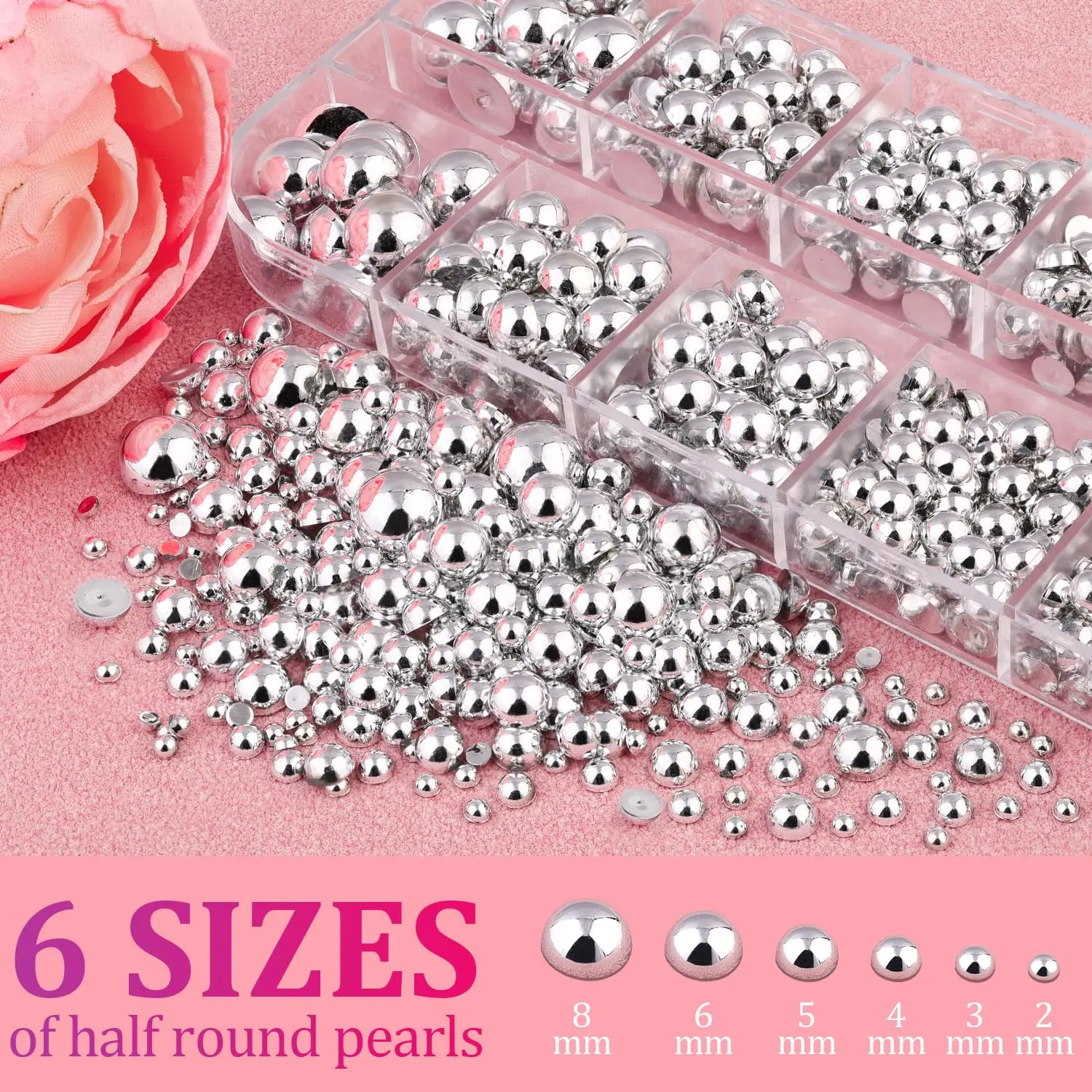 Shiny Silver Caviar Beads for Nail Art 4
