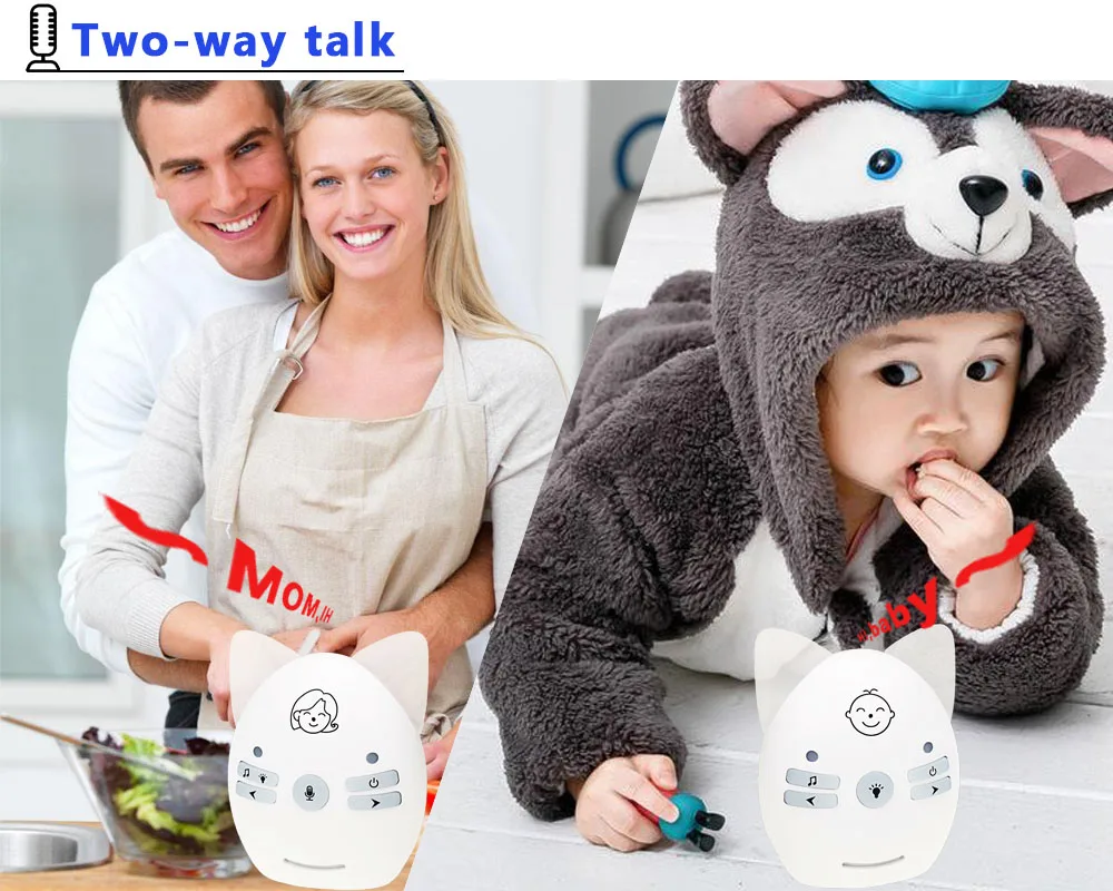 2 4 GHz Wireless Voice Intercom Babyphone Audio 3