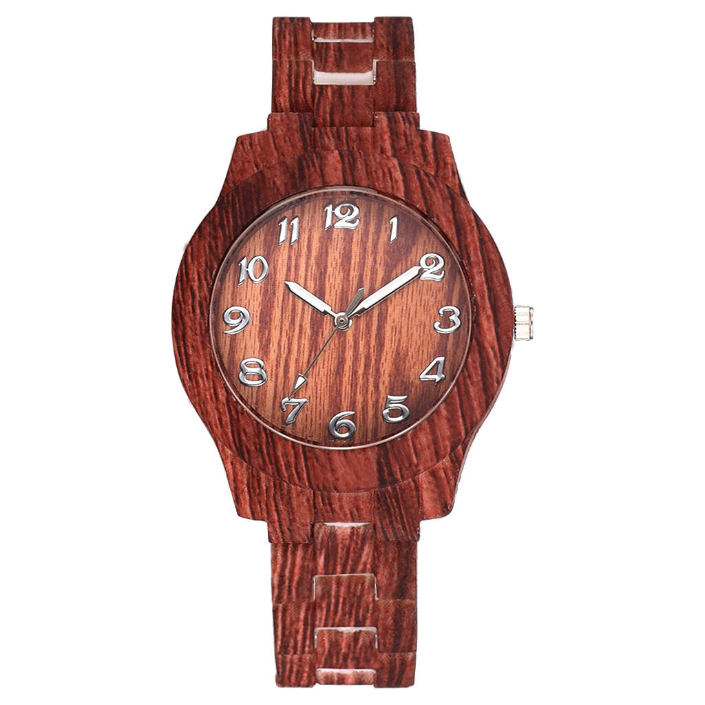 Retro Wood Grain Couple Quartz Watch