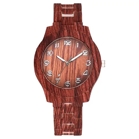 Retro Wood Grain Couple Quartz Watch