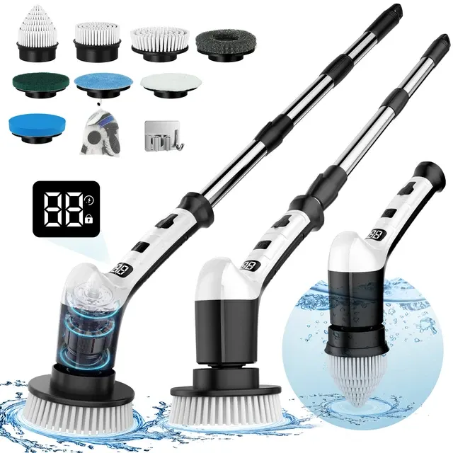 Cedar Space Long Lasting Battery Electric Cleaning Brush 4
