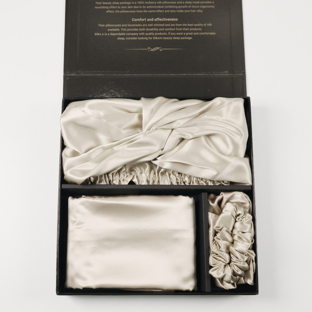 Mulberry Satin Pillowcase and Bonnet Set 4