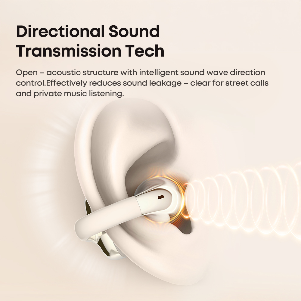 Clip on Ear Earbuds Cute Sports TWS Open 3