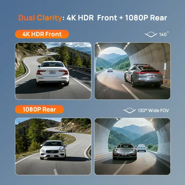 4K Dashcam with Night Vision and GPS 3