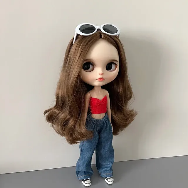 Loose Retro Denim Jeans for Blyth Dolls 3