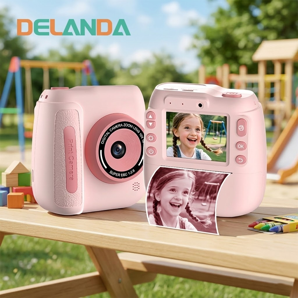 Children's Print Camera 2.4 Inches HD IPS Screen