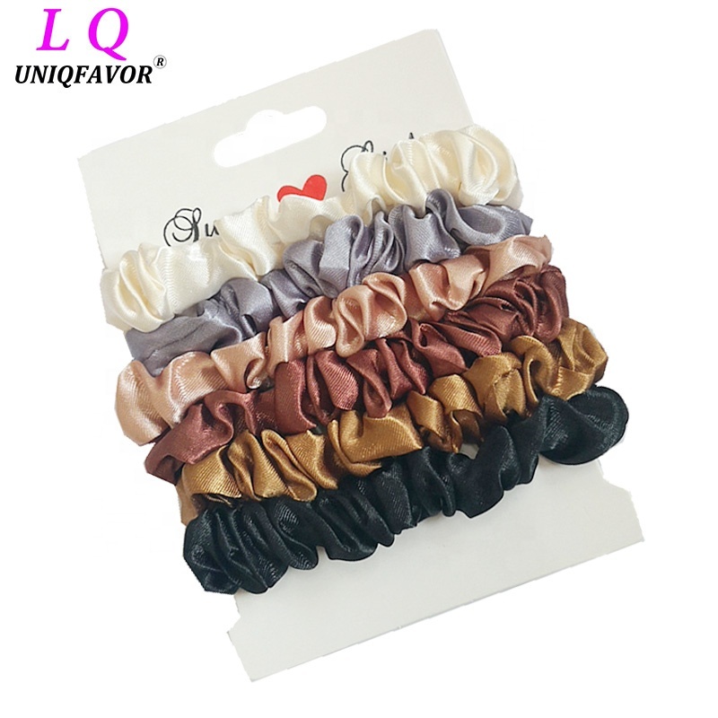 Silky Satin Hair Scrunchies 6-Pack 2