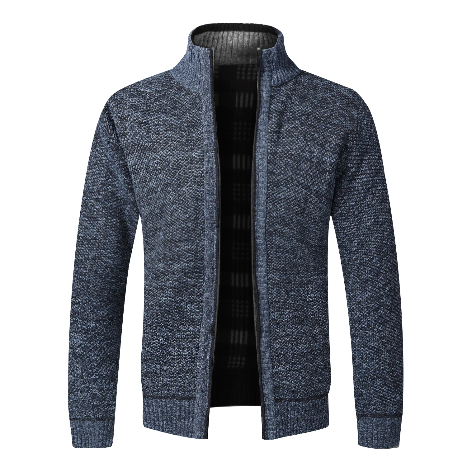 Herbst Winter Warme Strickjacke Männer Fleece Pullover Full 4