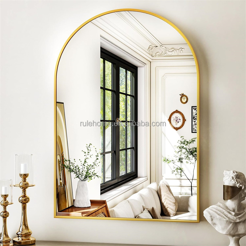 Luxuriöser Ganzkörper-Wandspiegel in Gold
