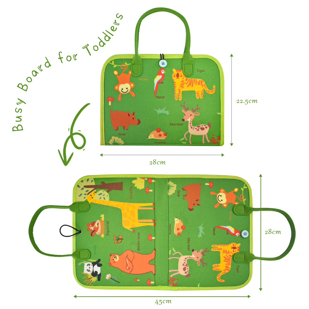 Felt Montessori Activity Board for Toddlers 2