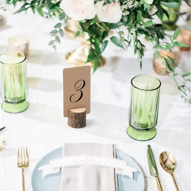 Wooden Table Card Holder 3