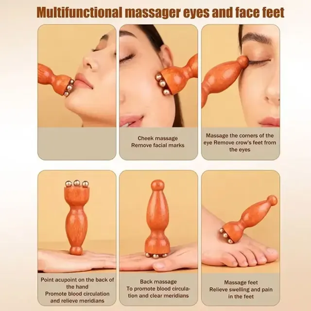 Facial Massage Stick with Contour Brush 4