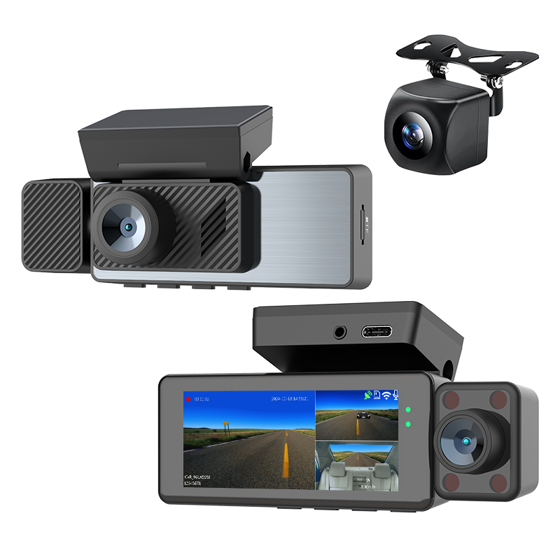 GPS Mirror Dashcam 4k Front Inner and Rear