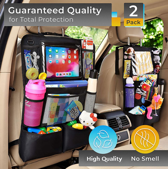 Oxford Cloth Black Car Organizer Document Bag for 4
