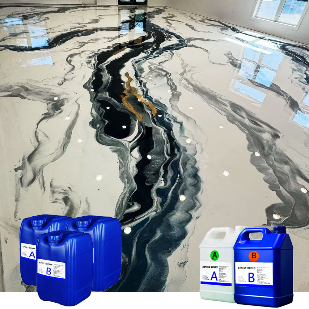 High Gloss 100% Solid Waterproof Anti-slip Self Leveling