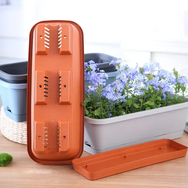 Rectangular Plastic Balcony Planter Box 4