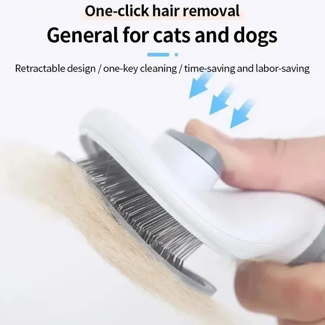 Self-Cleaning Pet Hair Grooming Comb 3