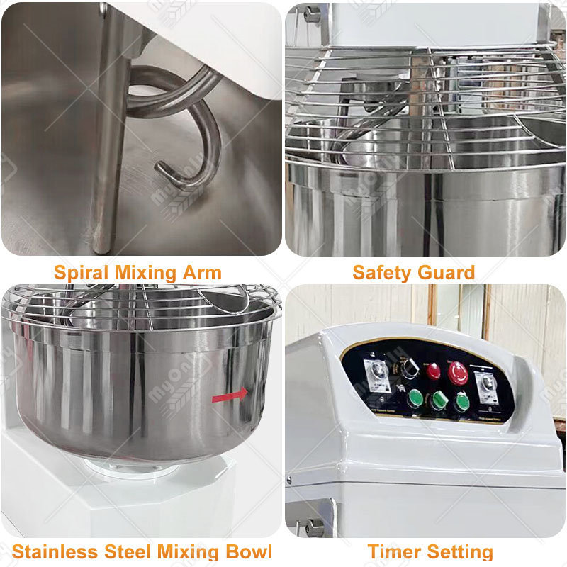 Professional Spiral Dough Mixer 60 kg 4