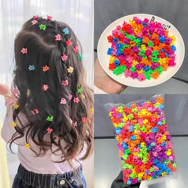 50-Piece Colorful Mini Hair Claws 2