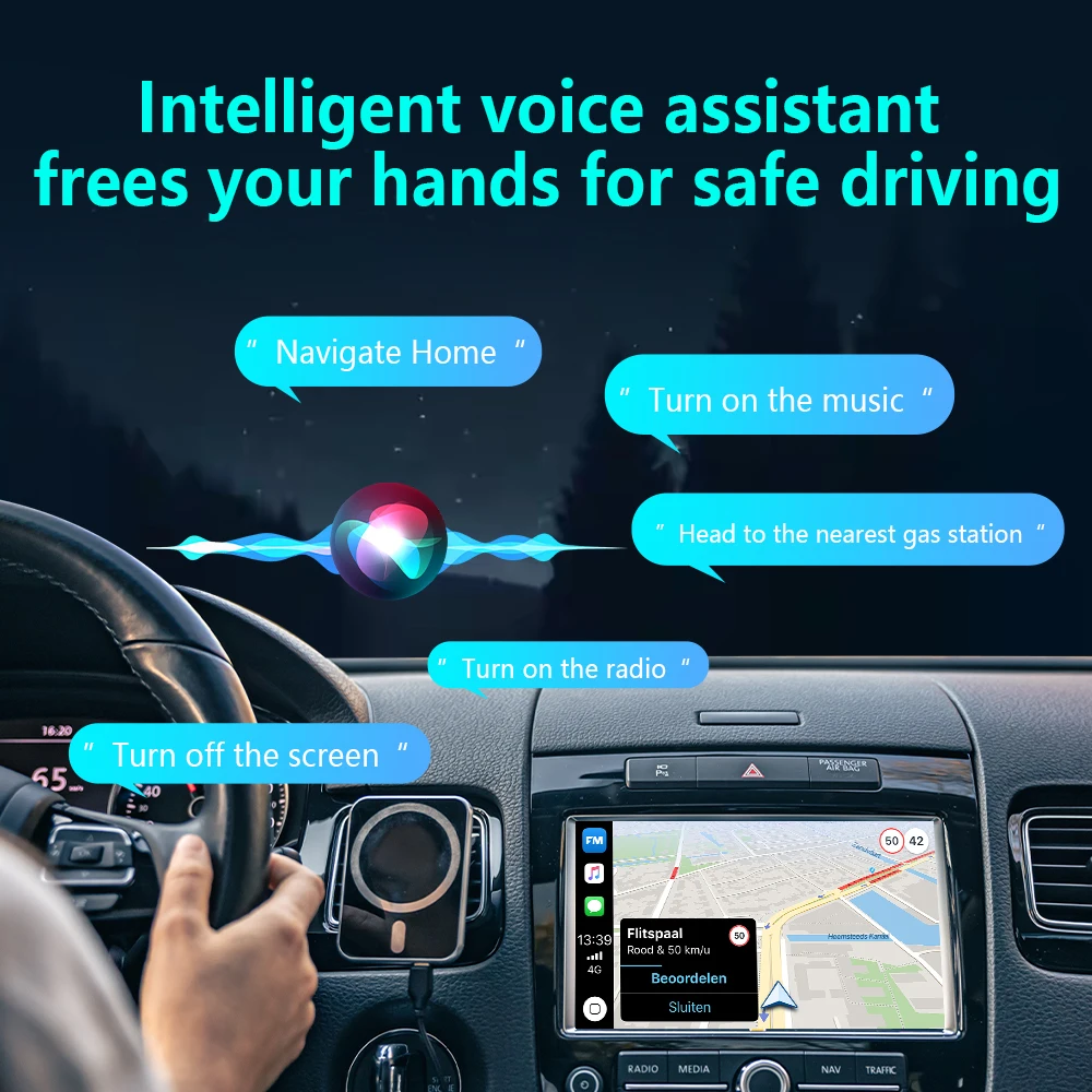 Upgrade 4-in-1 Kabelgebundener zu Kabelloser CarPlay Android Auto 4