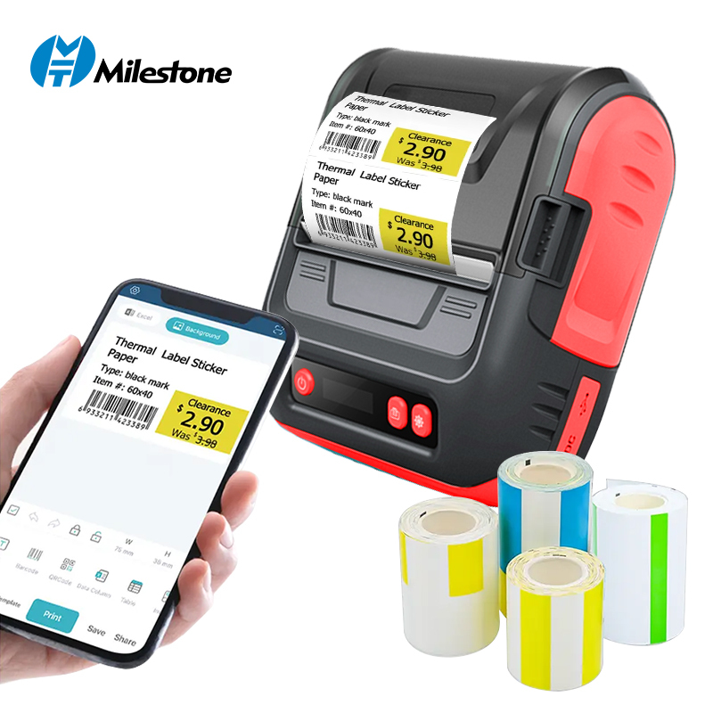MHT-P29L 20-80mm Price Tag Portable Thermal Printer Handheld
