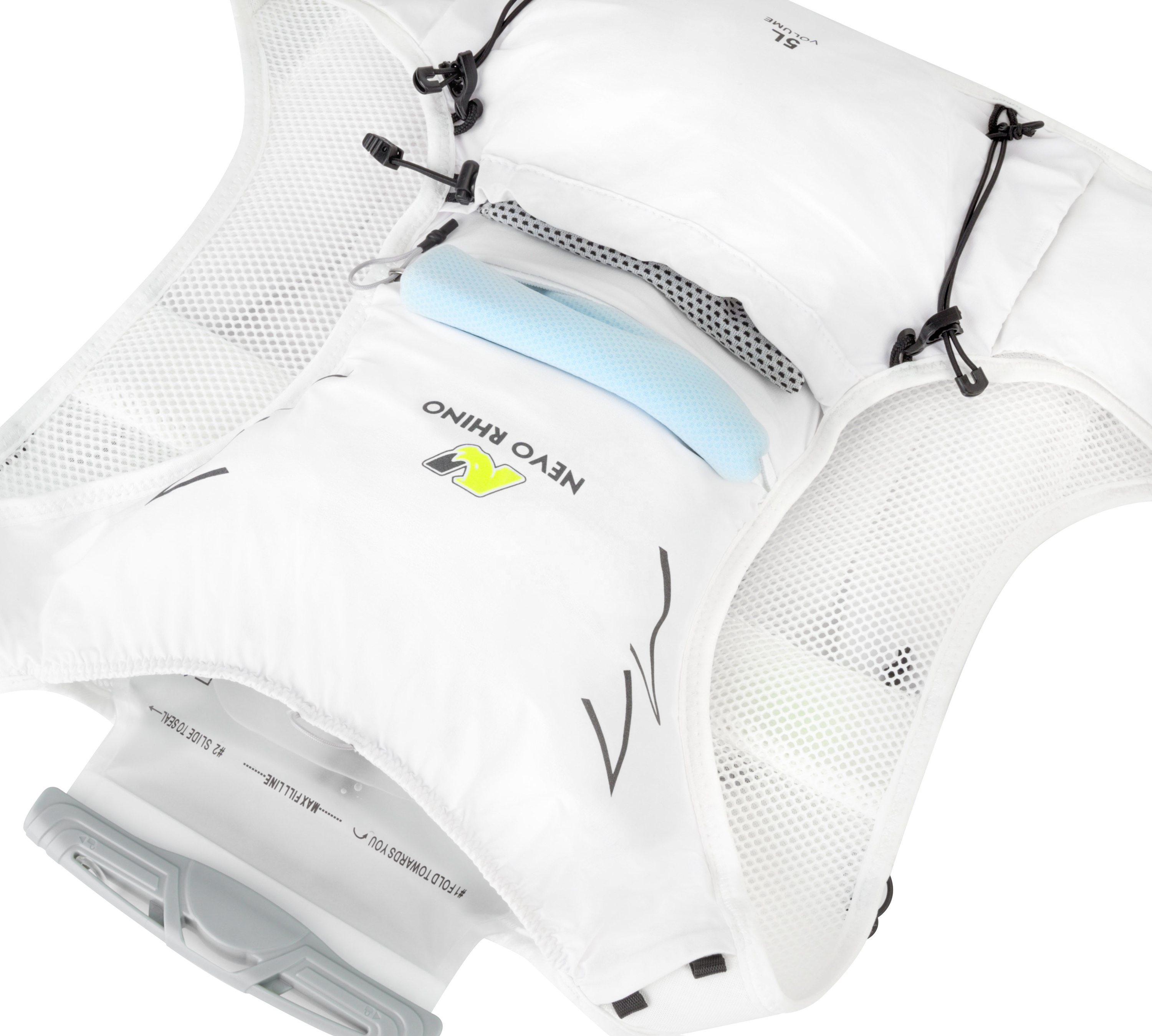 Lightweight White Running Vest Reflective Phone Holder Features 4