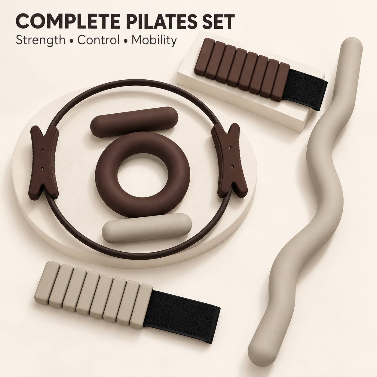 Leichtes faltbares Silikon-Fitnessset
