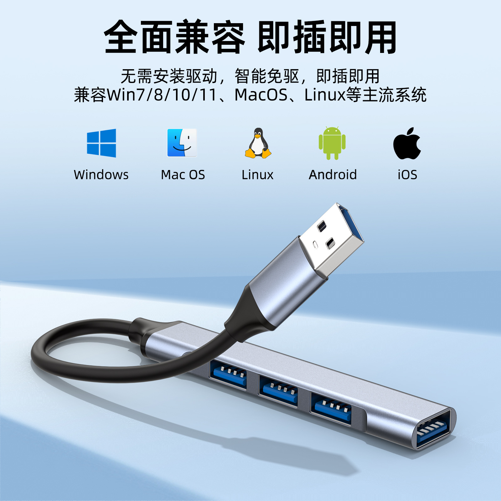 USB-C-Dockingstation mit 4 Ports 4