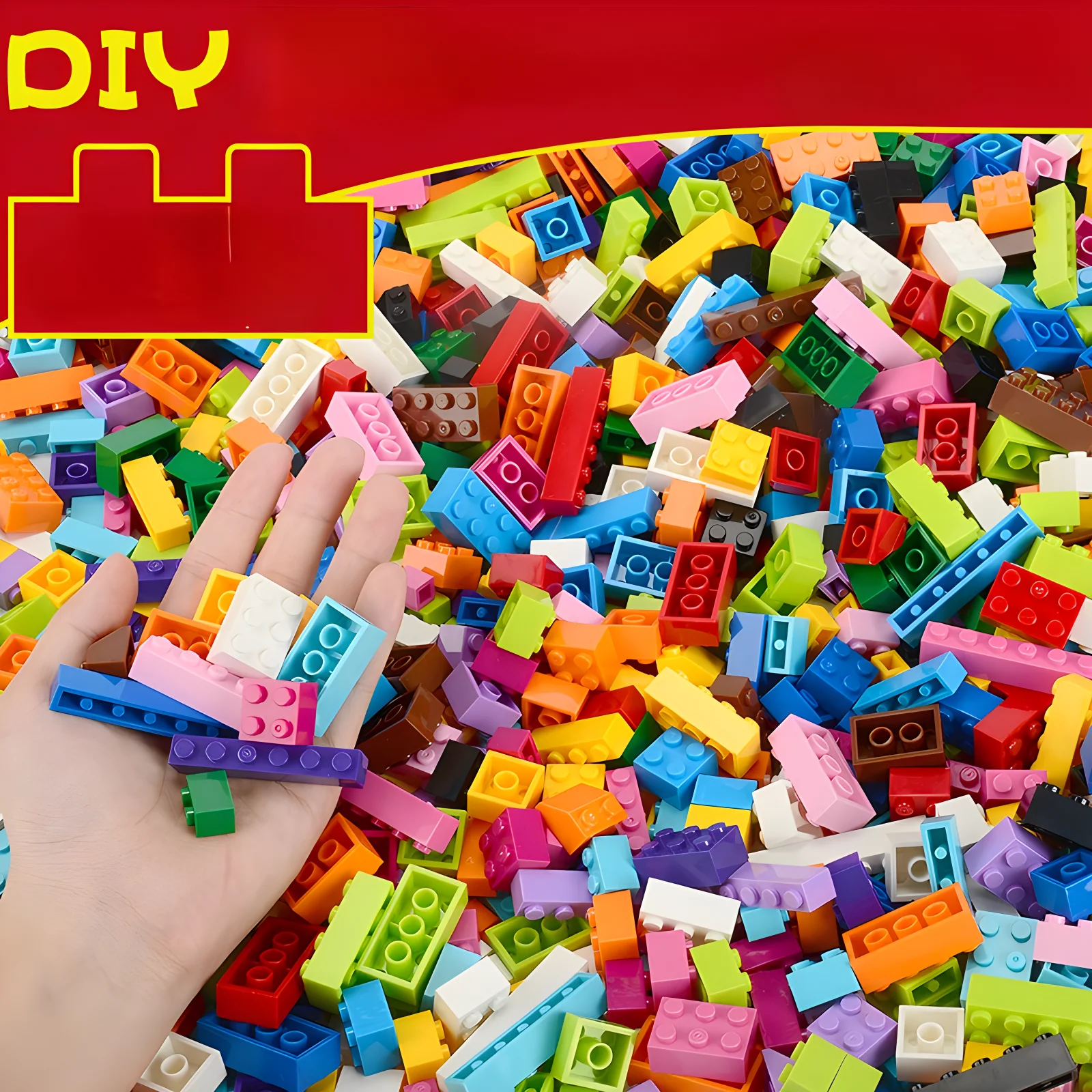 Colorful Building Blocks Large Set Learning Toy 2