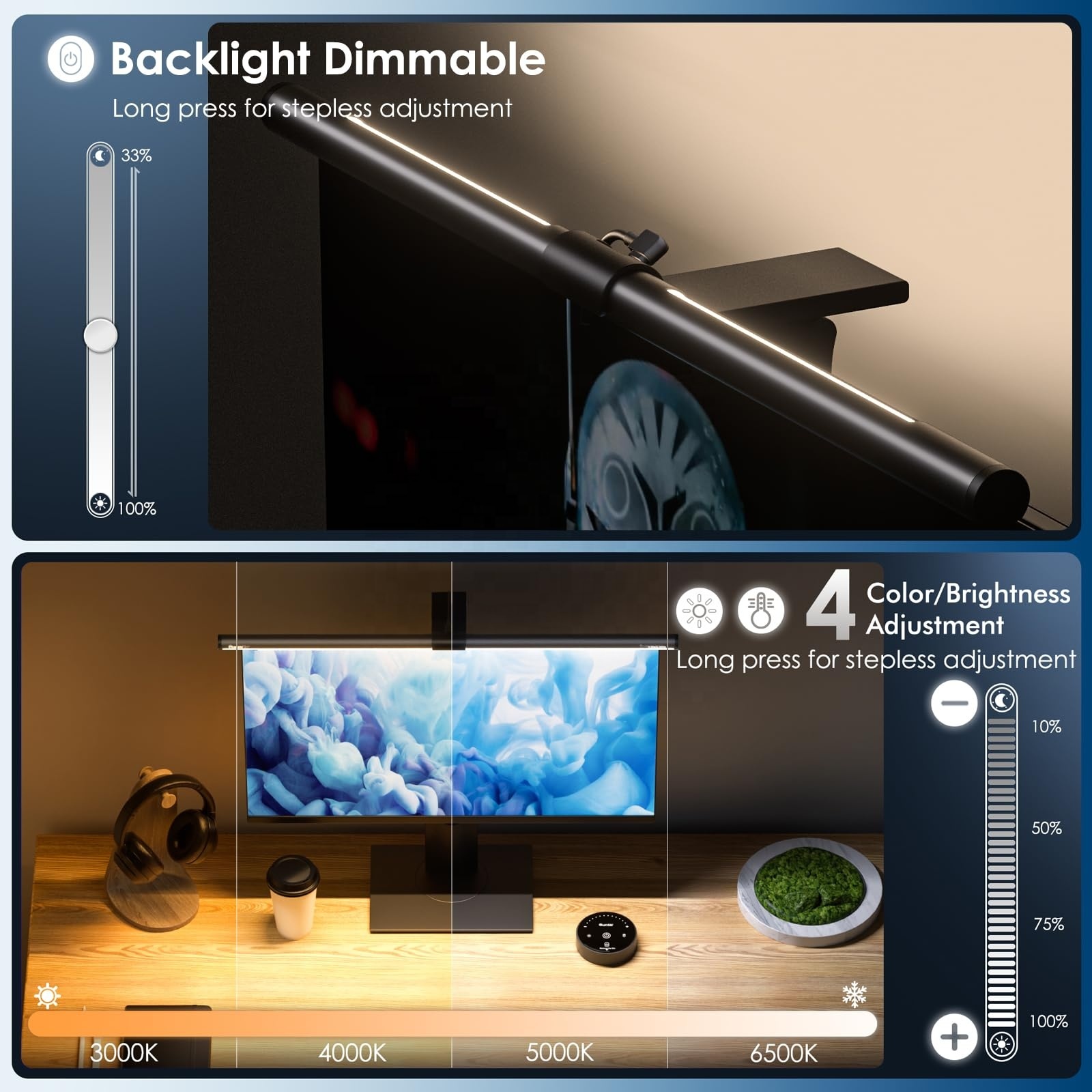50cm LED Monitor Light Bar with Remote 2