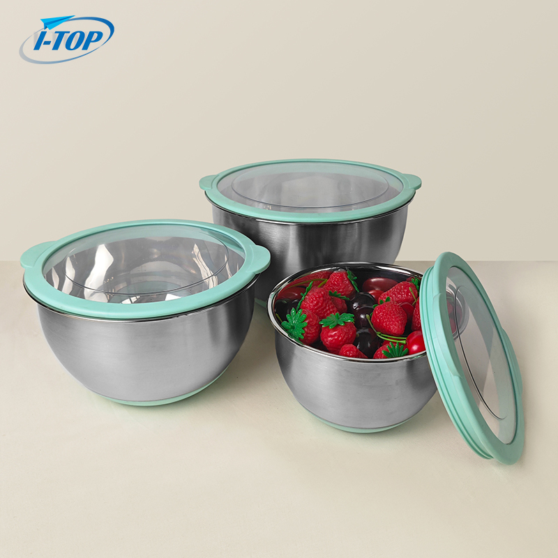 3-Piece Mixing Bowl Set with Non-Slip Base