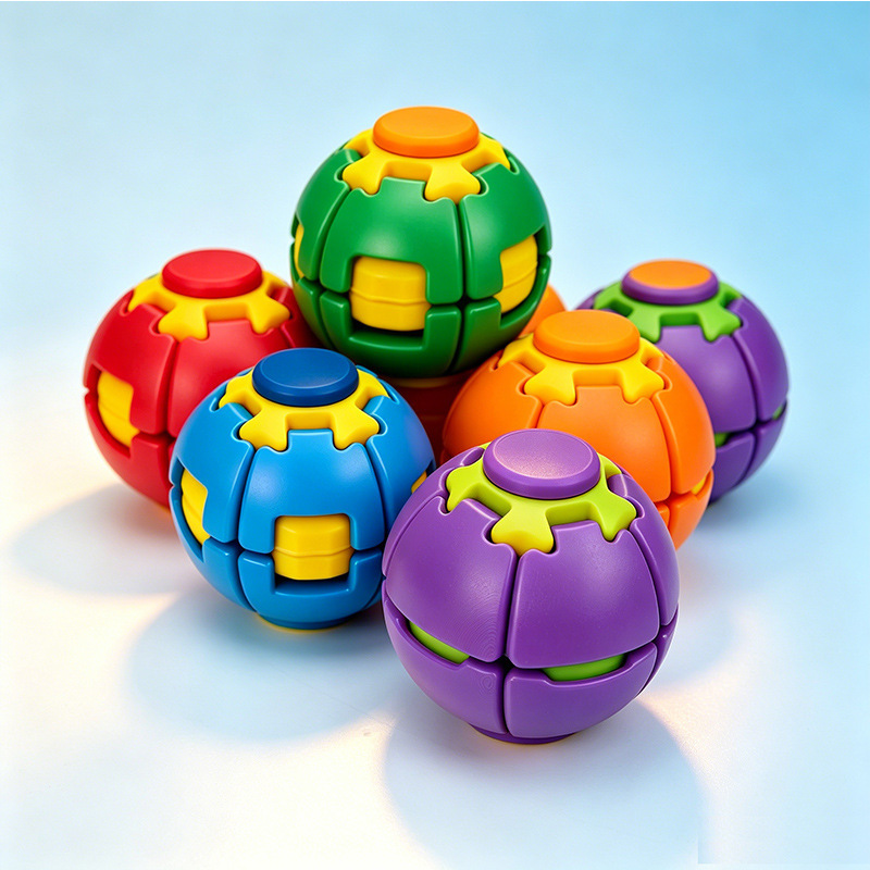 3D-gedruckter Fidget Spinner Stressball zum Drehen
