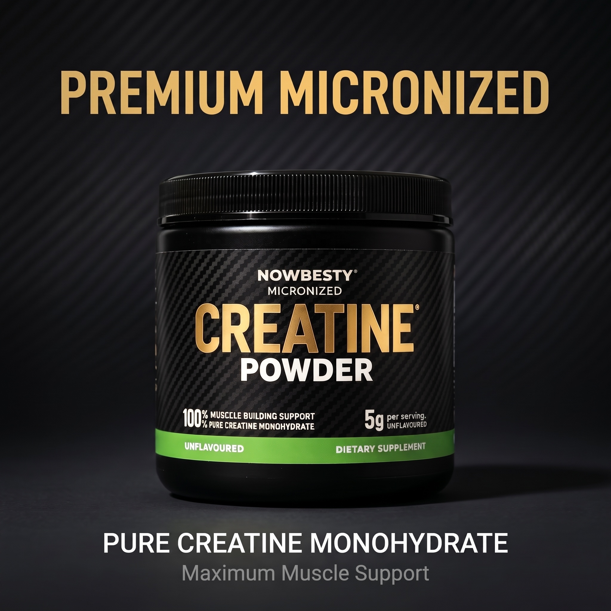 Micronized Creatine Monohydrate Powder, 5g