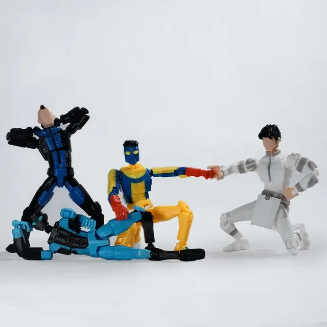 3D-Printed Lucky Dummy 13 Articulated Toy 4