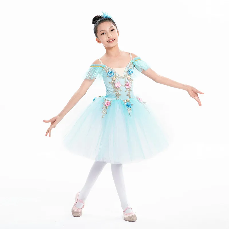 Ballettrock für Kinder Tanzrock Mädchen Ballettaufführer-Kleidung Gruppenkleidung Bühnenauftritte 4