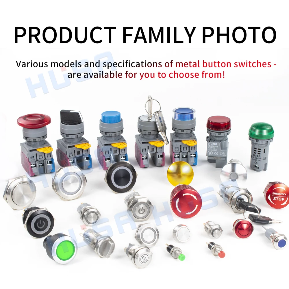 Waterproof Metal Push Button with LED 4