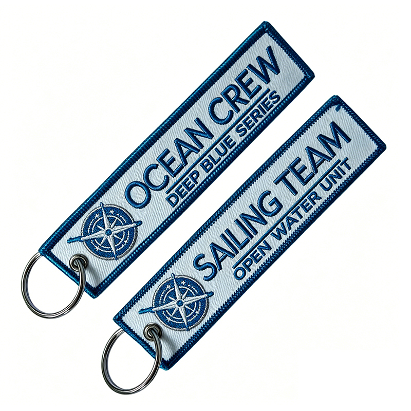 Embroidered Fabric Keychain for Bags 4