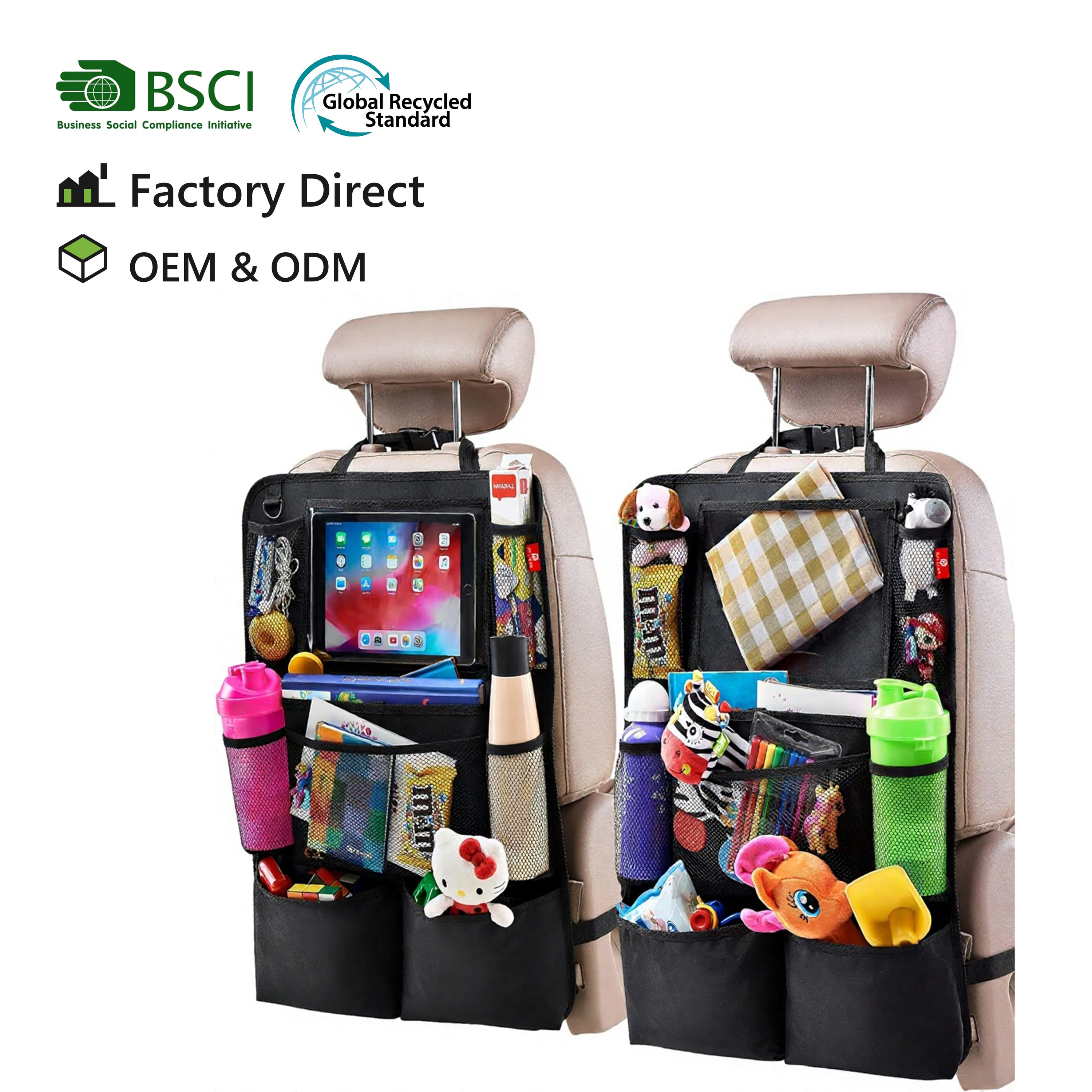 Backseat Car Organizer with Tablet Holder